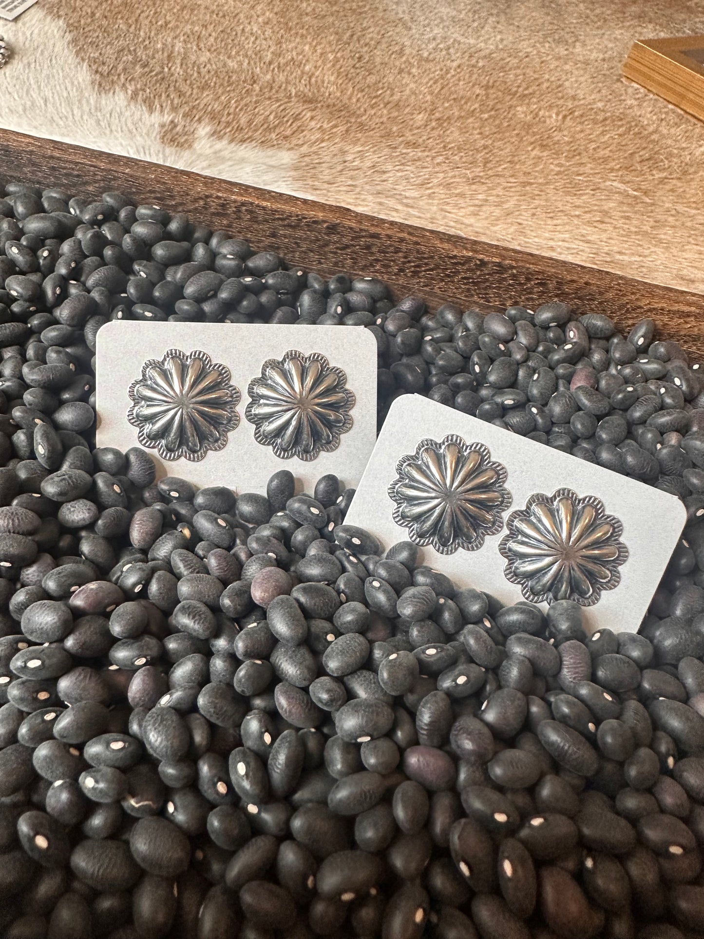 Flower Concho Earrings