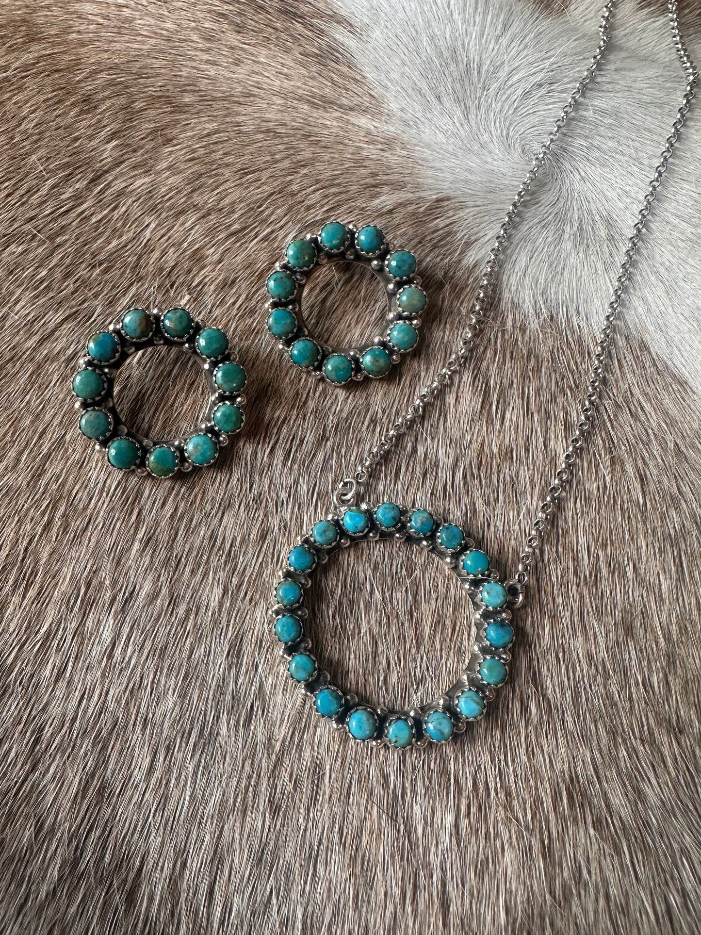 Josie Turquoise Circle Necklace