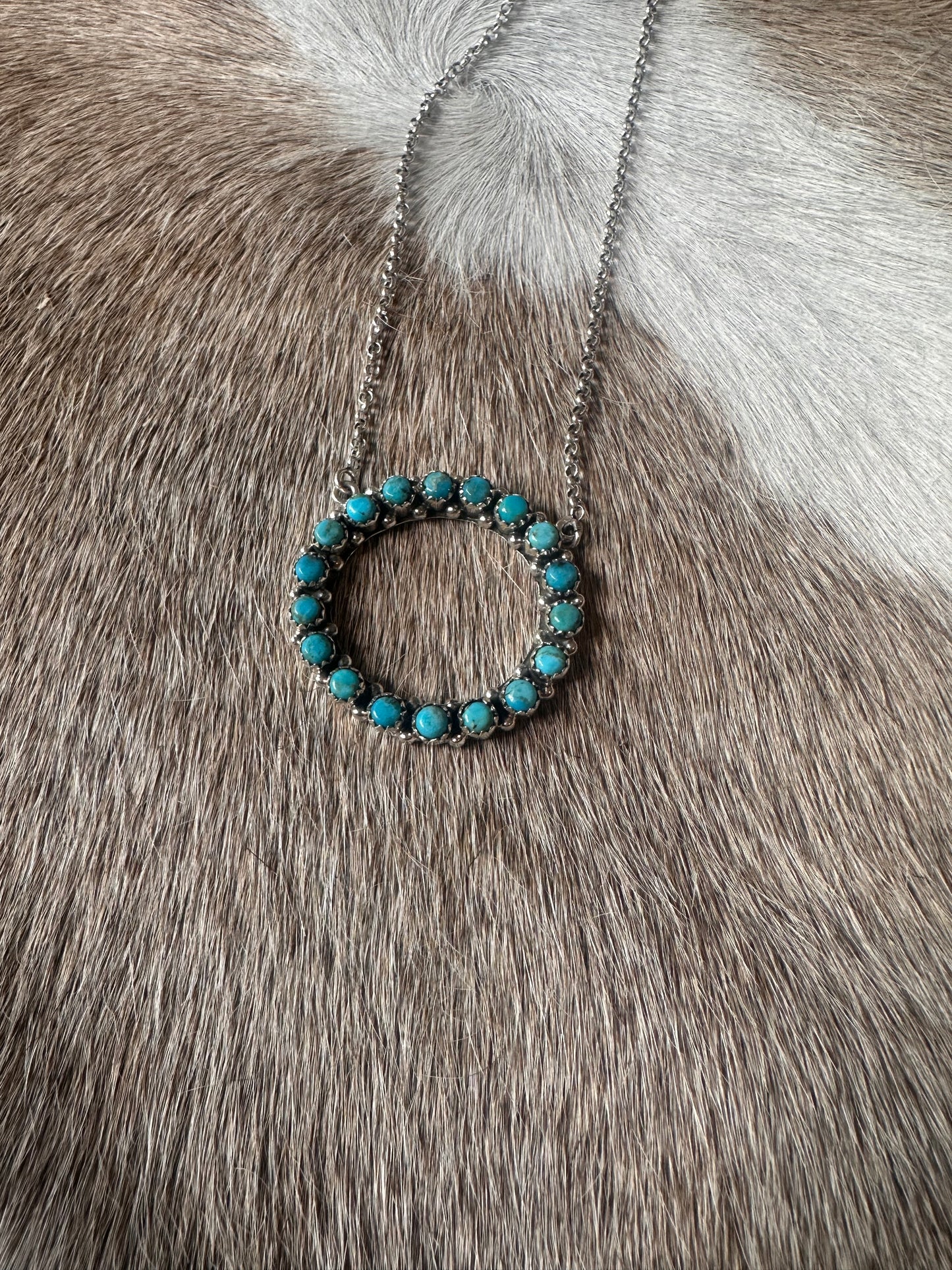 Josie Turquoise Circle Necklace