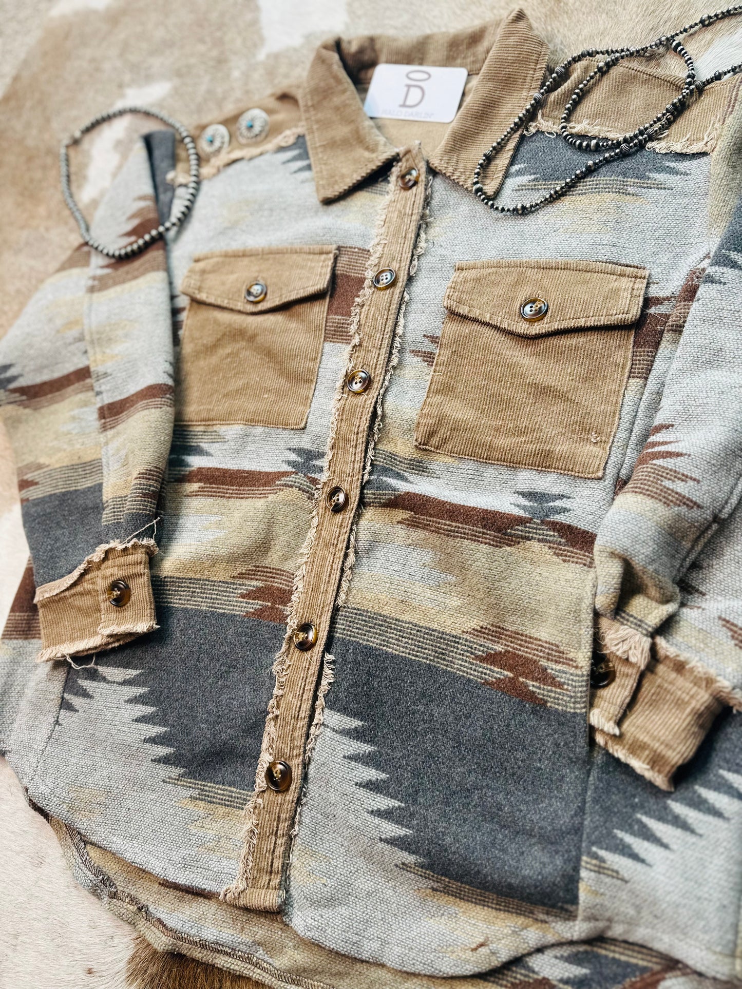 Laura Jean Aztec Shacket