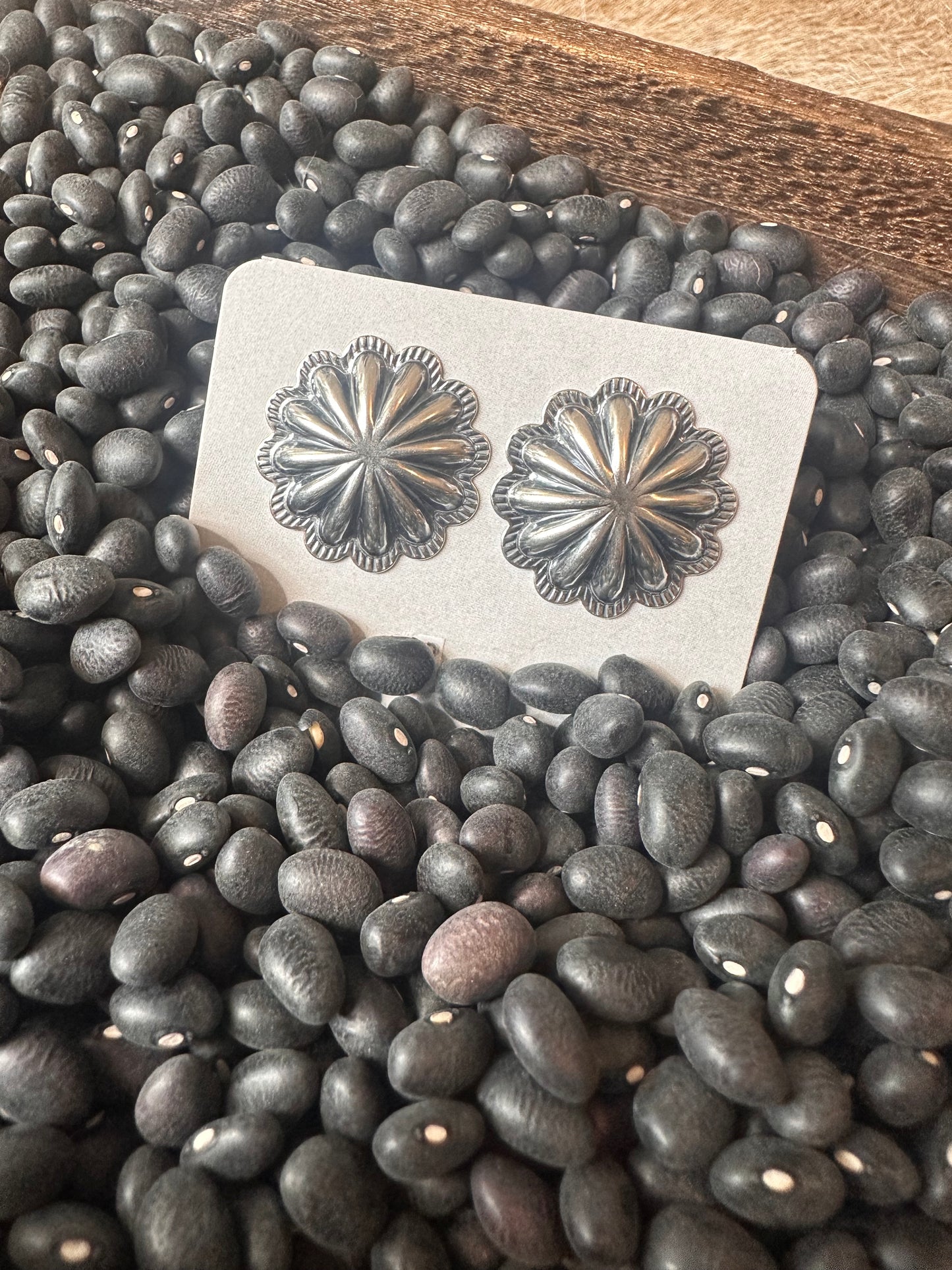 Flower Concho Earrings