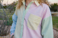 Load image into Gallery viewer, Lacie Pastel Strip Button Down Top