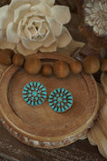 Load image into Gallery viewer, Turquoise Cluster Earrings