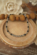 Load image into Gallery viewer, "Darlin" Sterling Silver Pearl and Black Onyx Necklace - Online Exclusive