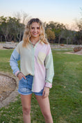 Load image into Gallery viewer, Lacie Pastel Strip Button Down Top