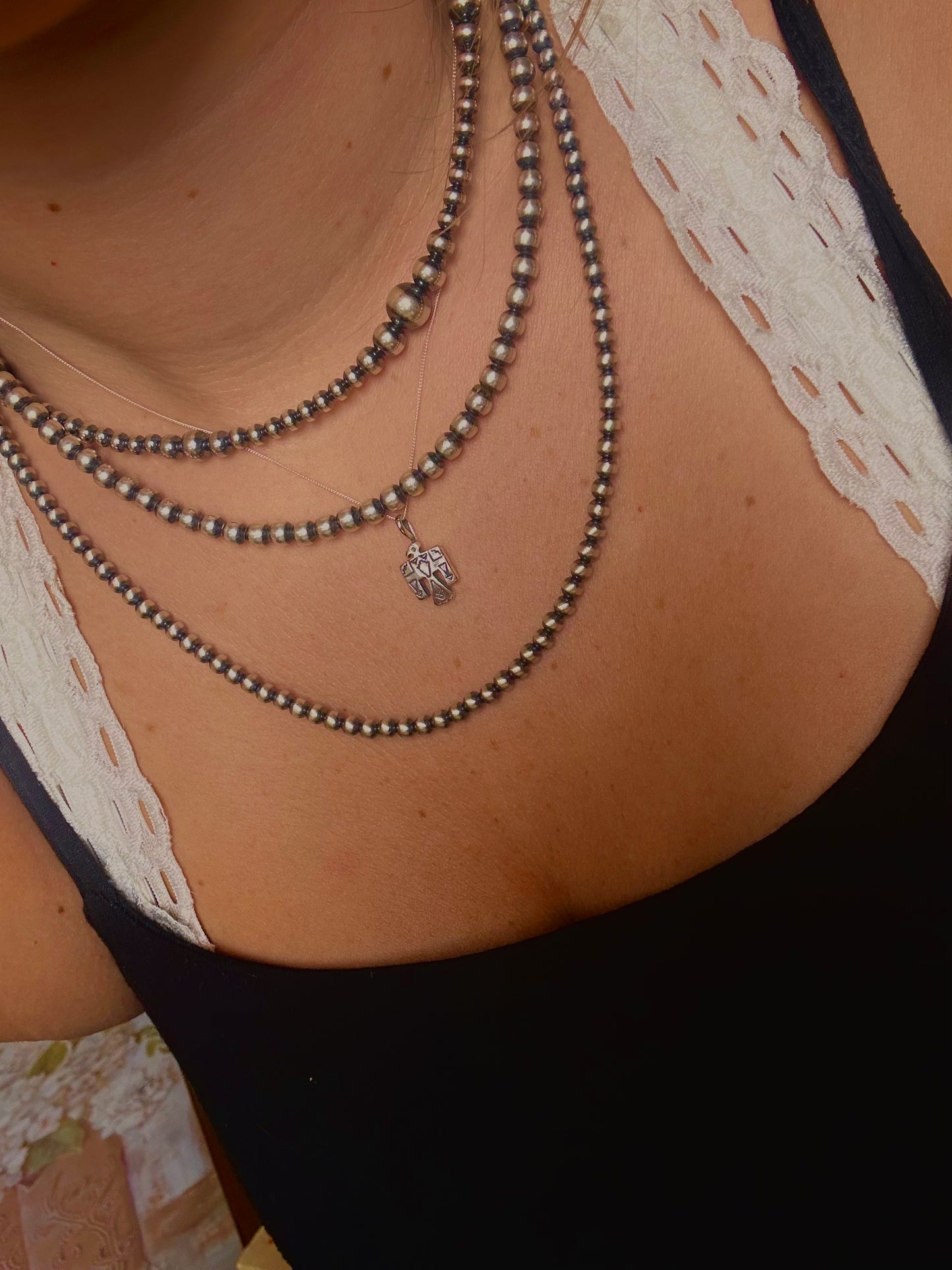 Vangie 4mm 20” Navajo Pearls