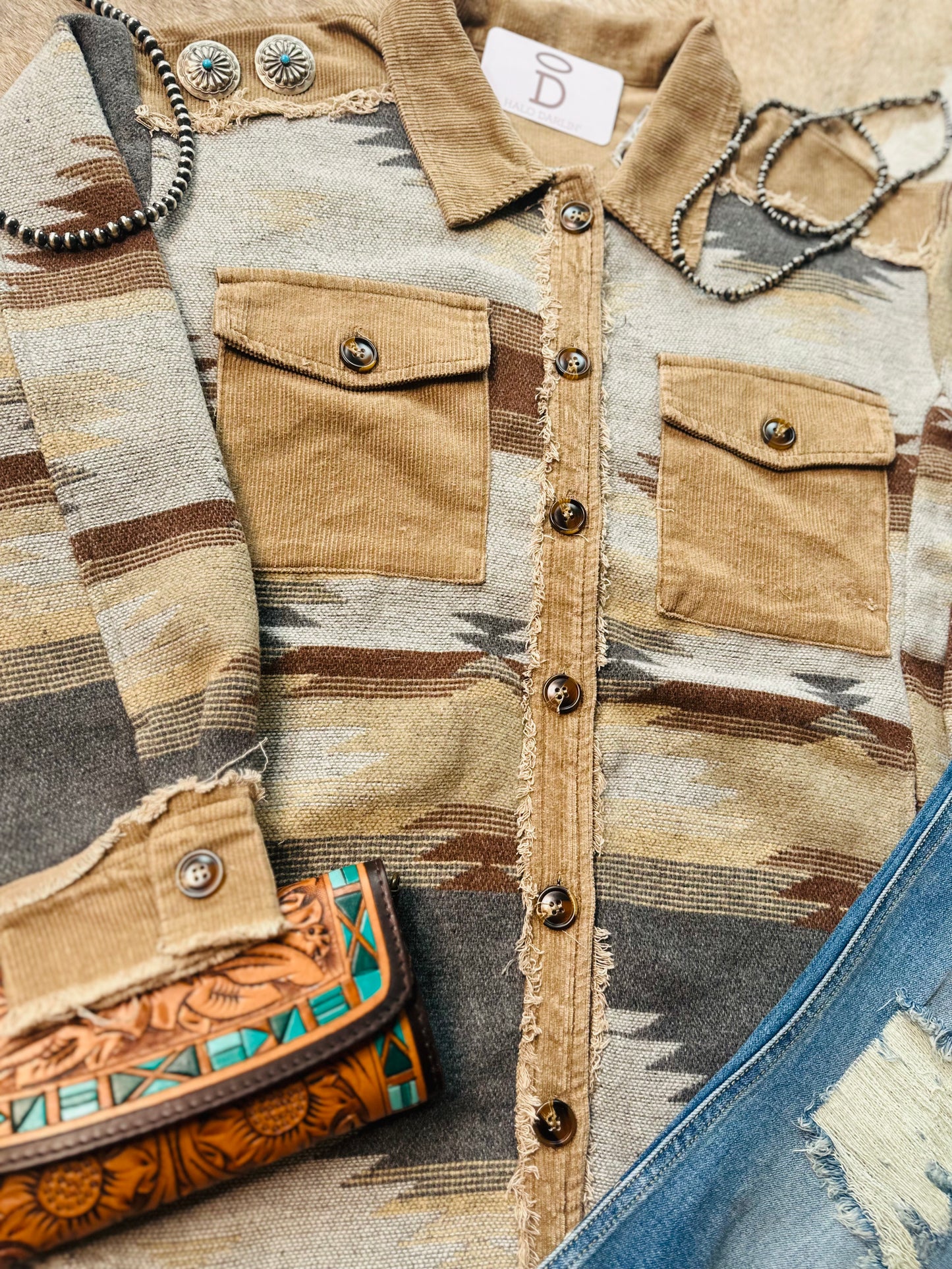 Laura Jean Aztec Shacket