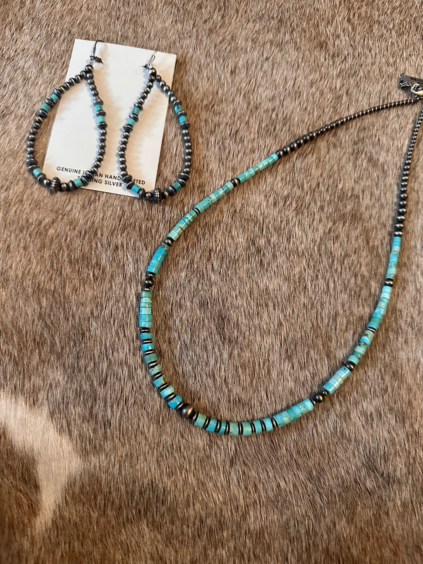 Rancher's Wife Navajo Style and Turquoise Jewelry Set