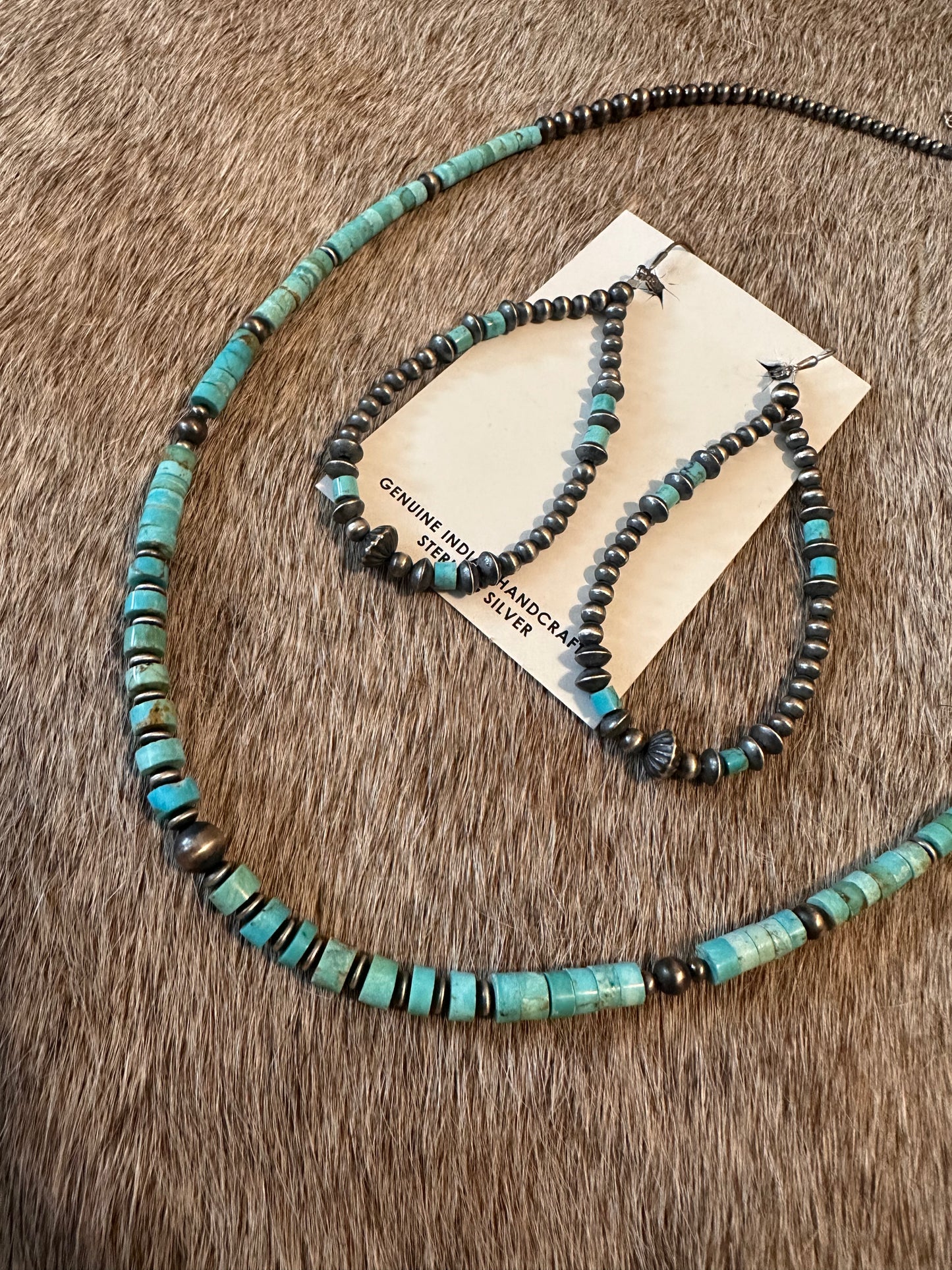 Rancher's Wife Navajo Style and Turquoise Jewelry Set