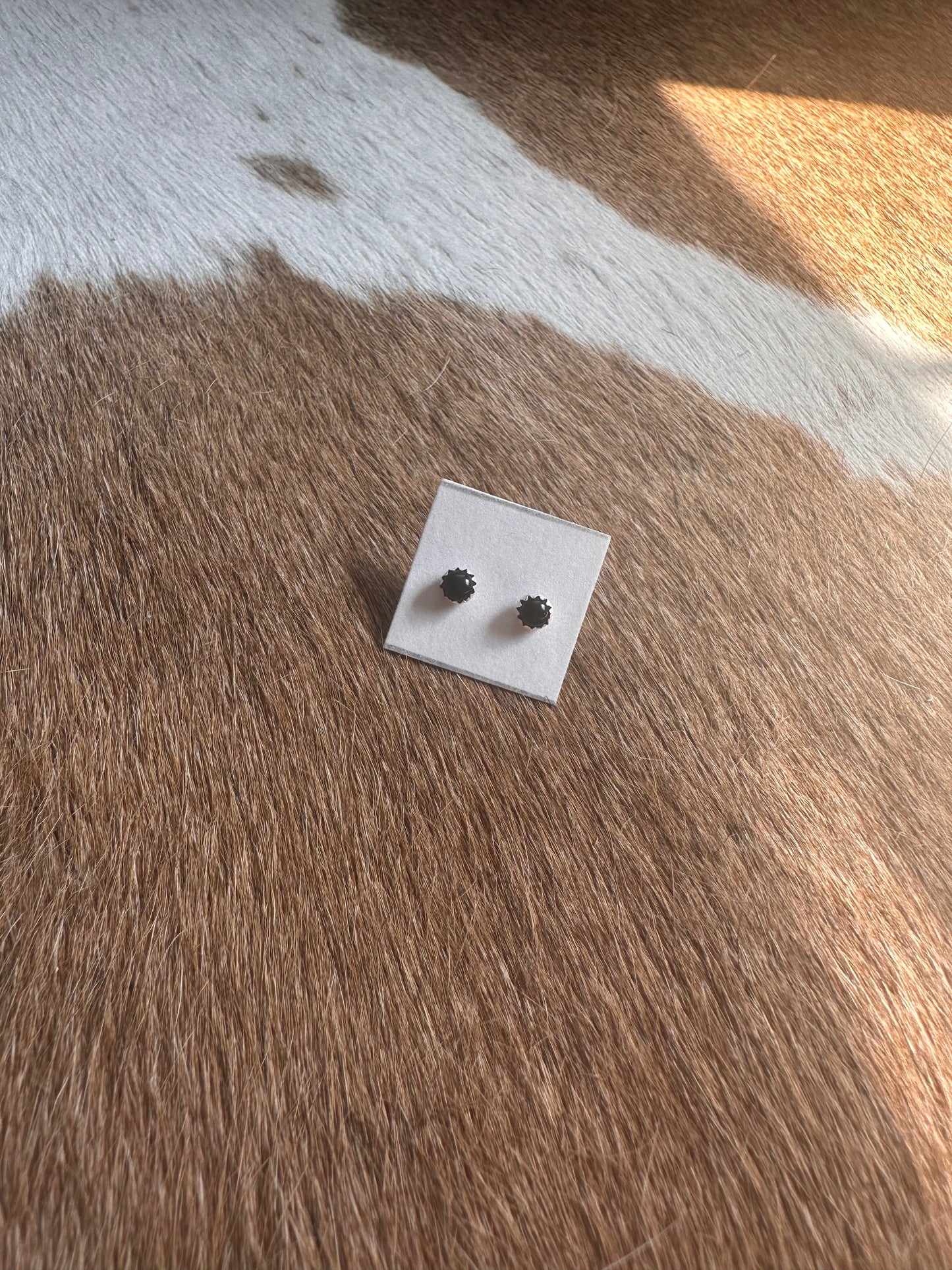 Mini Black Onyx Studs