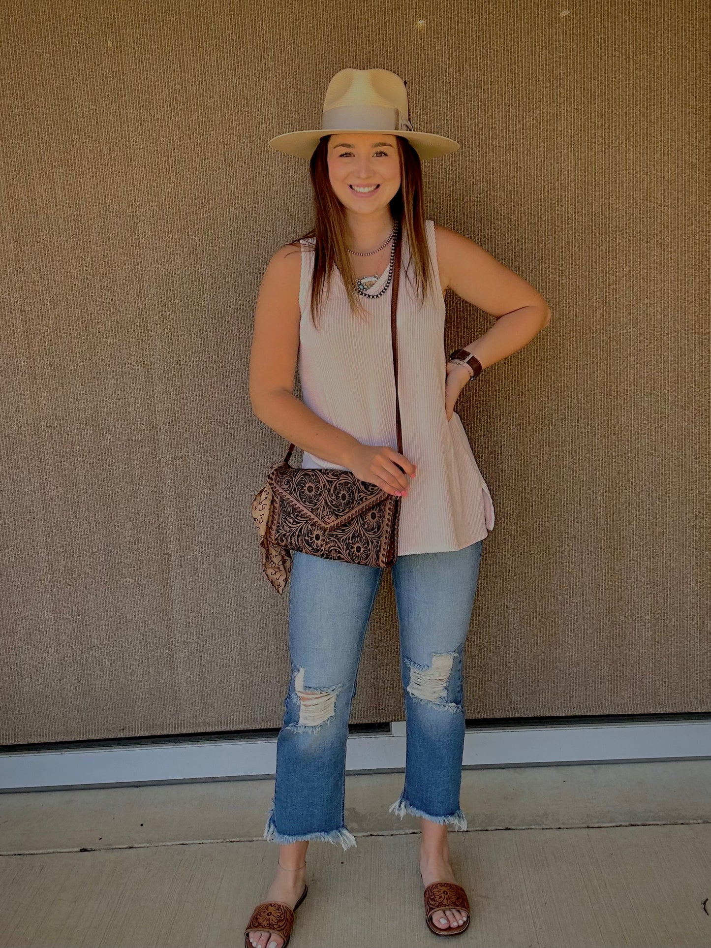 Oat Knit Tank