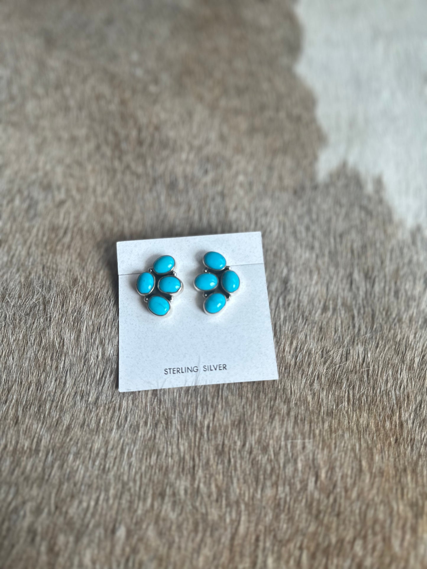 Hada Blue Kingman Earrings
