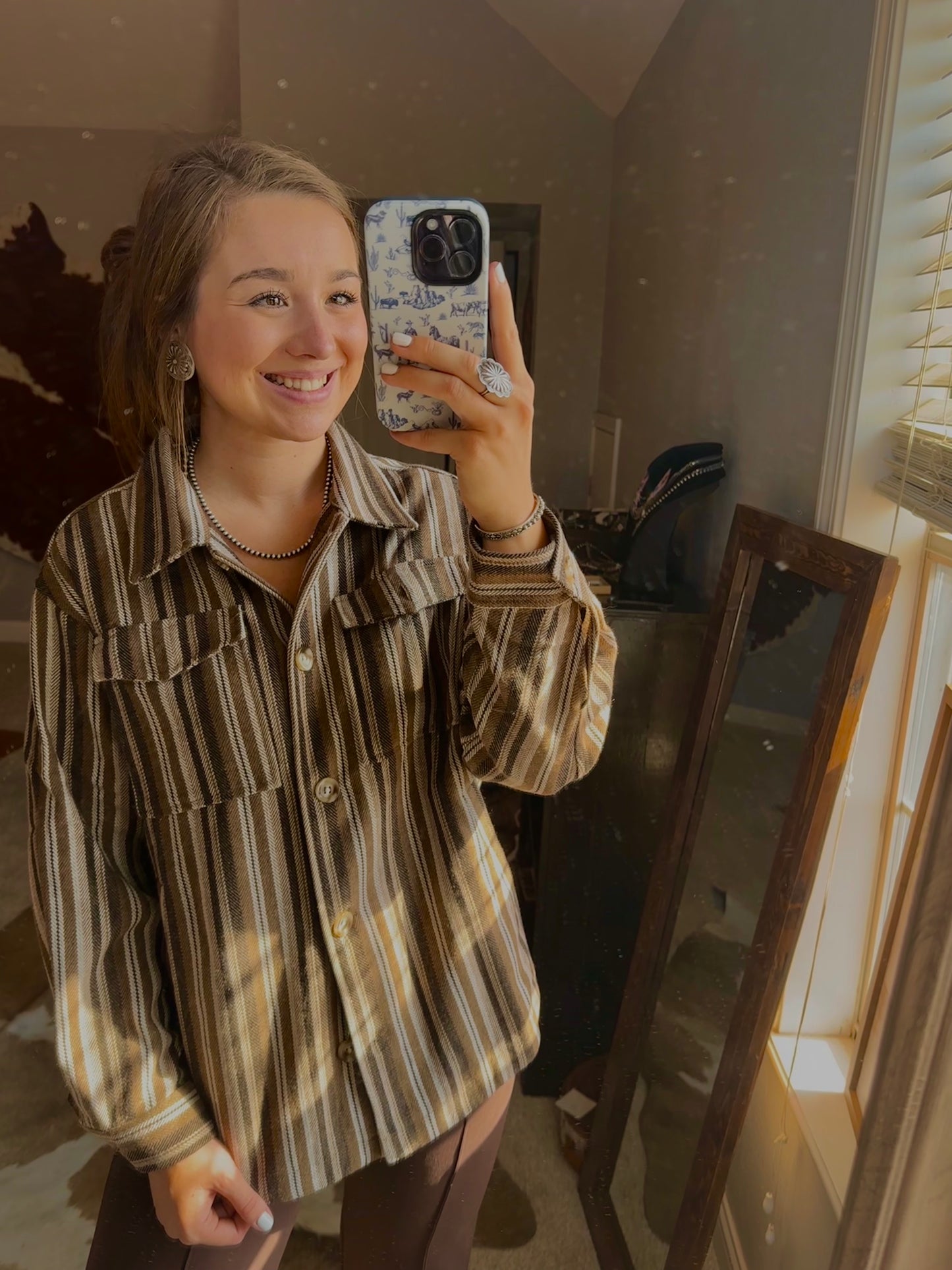 Vintage Button Up Shacket