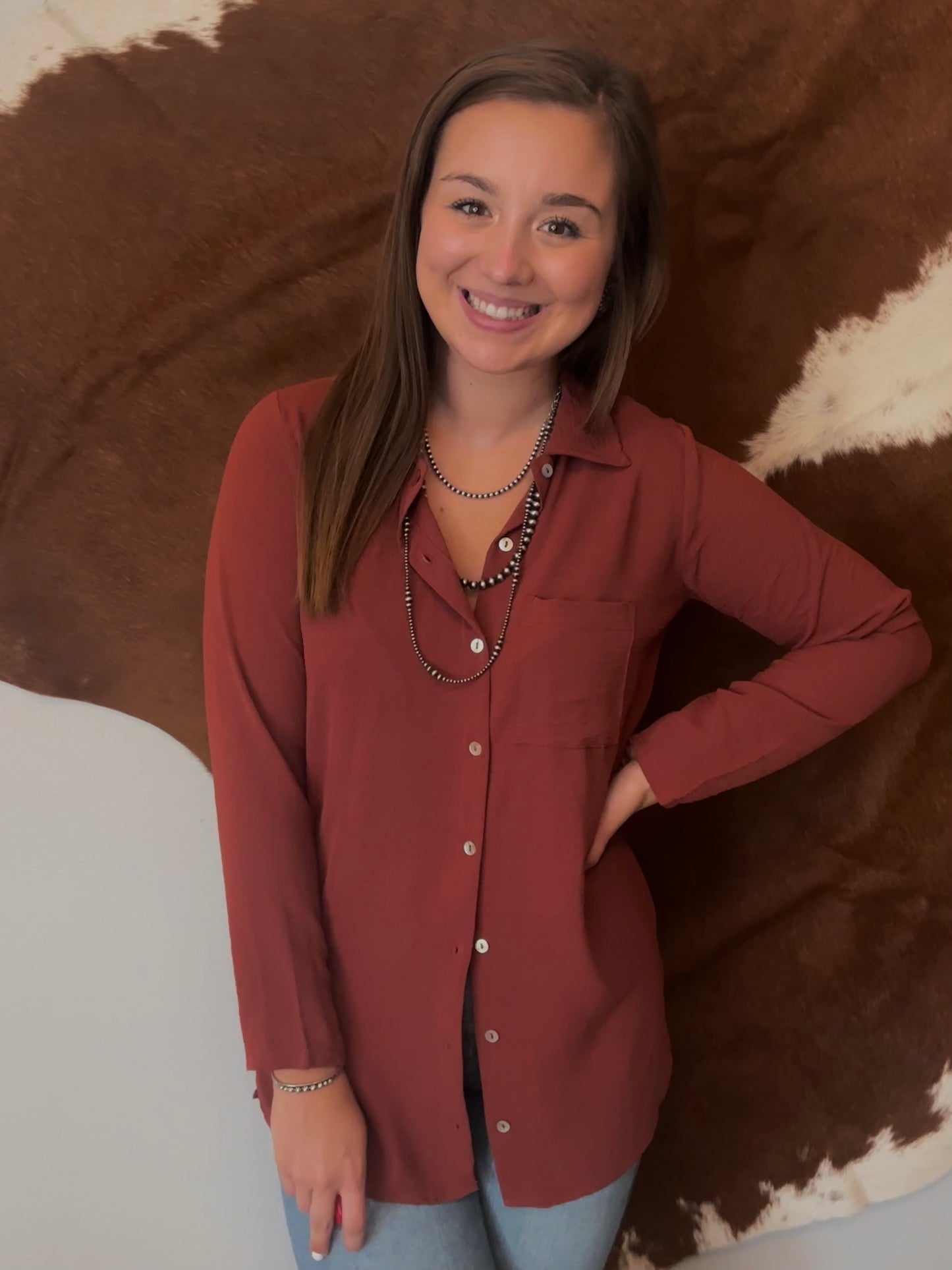 The Beth Ann Button Up