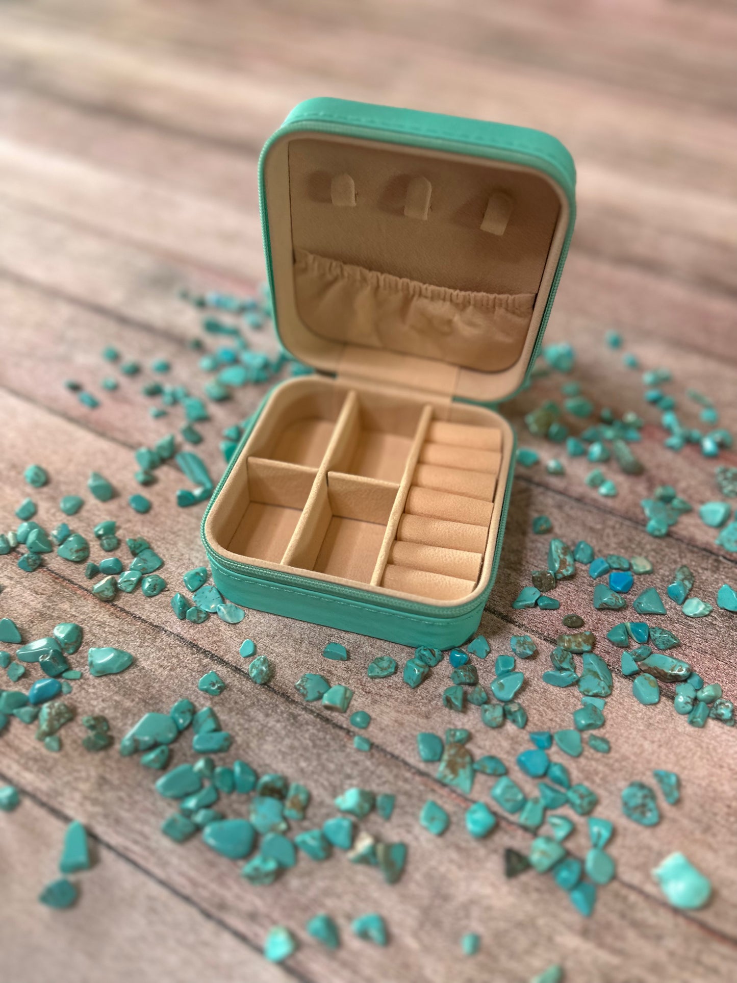 Mini Jewelry Case-Jesus and Turquoise