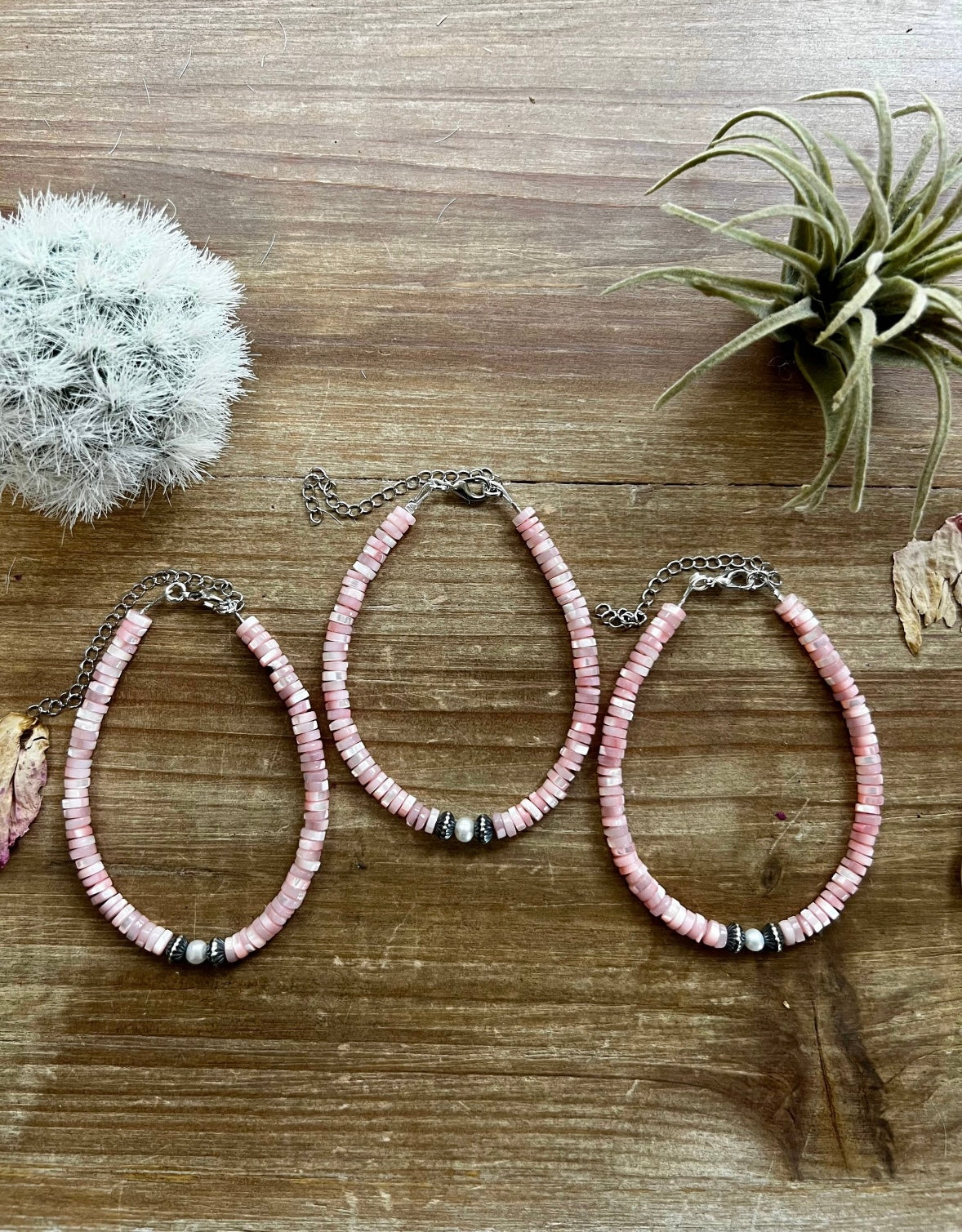 Pink Shell Anklet