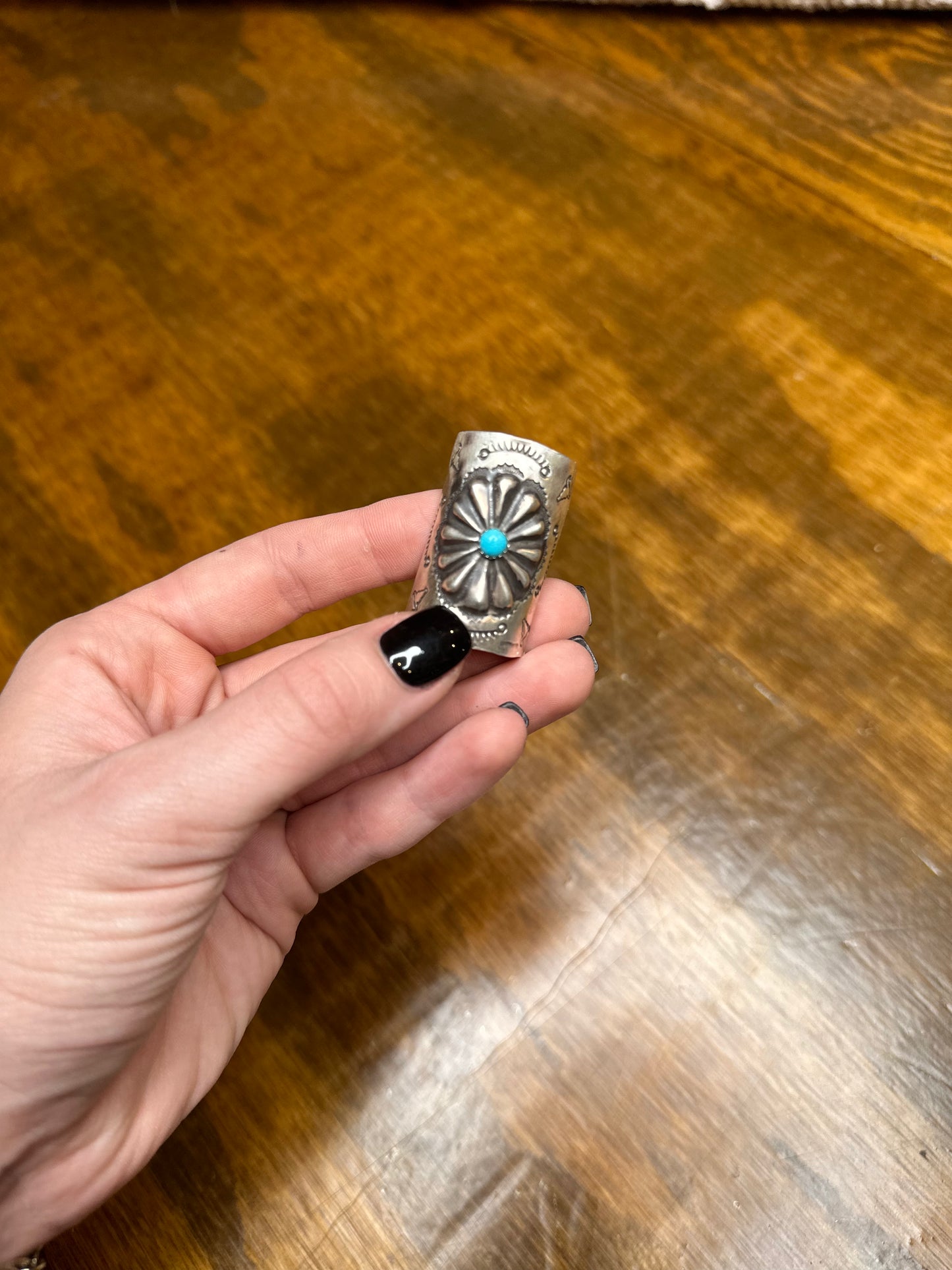 Sterling Silver with Turquoise Braid Keeper
