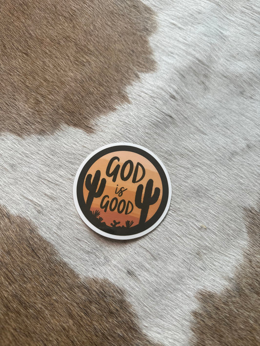 “God is Good” Desert Sticker