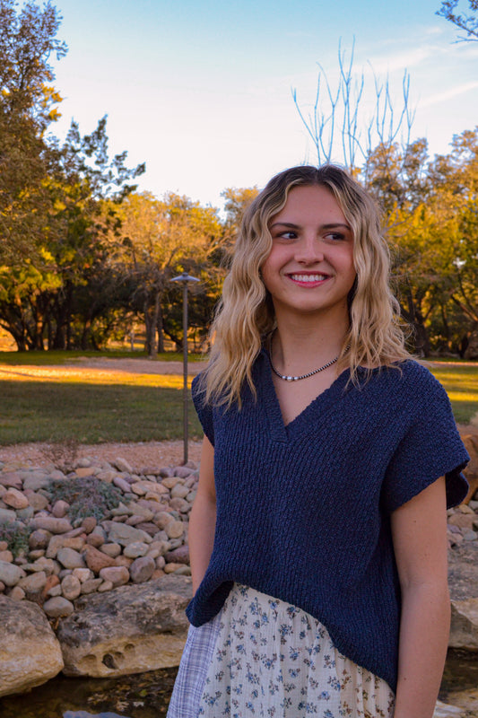 Bonnie Top in Navy