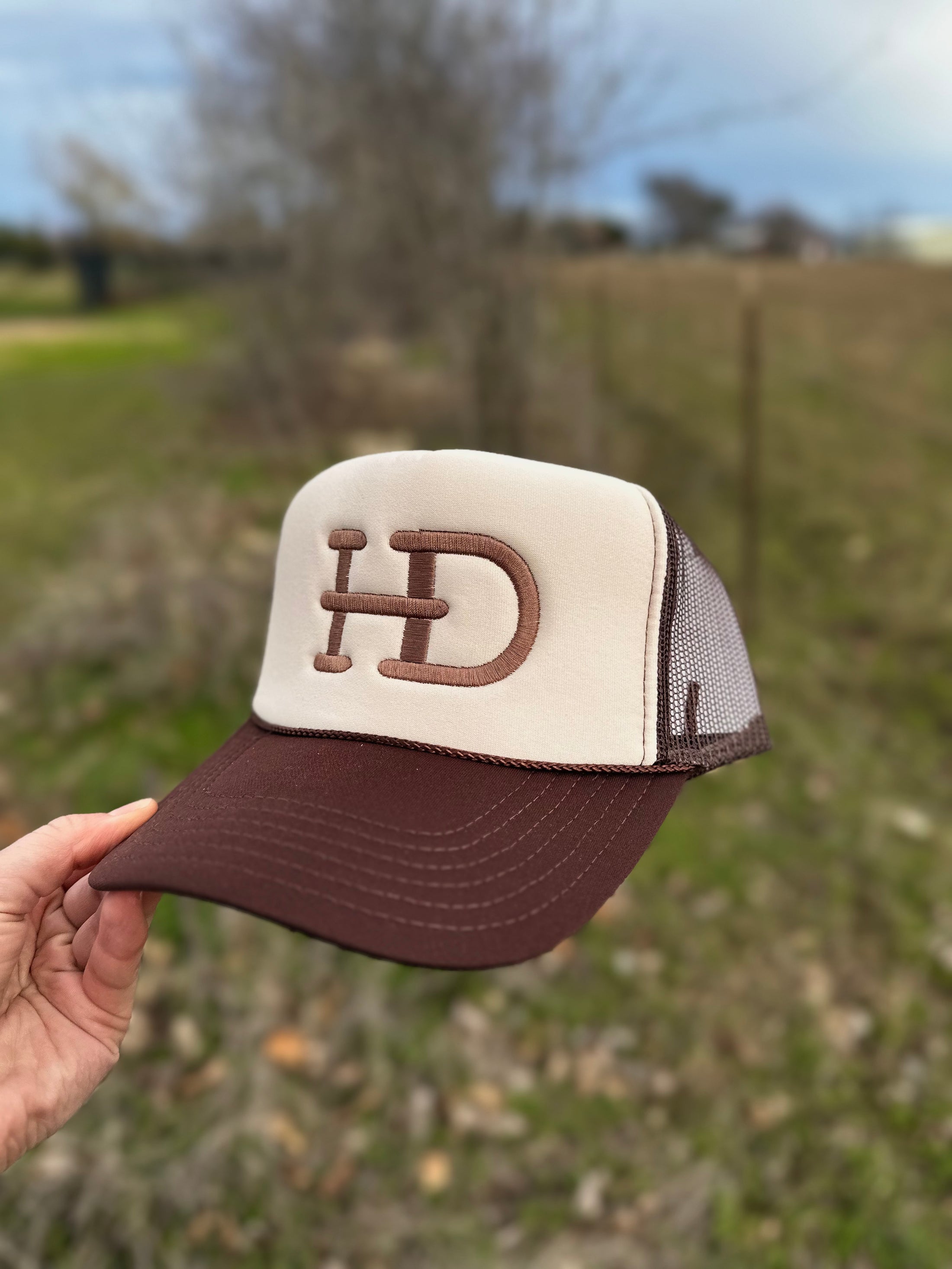 HD Brand Foam Trucker Hat - Brown