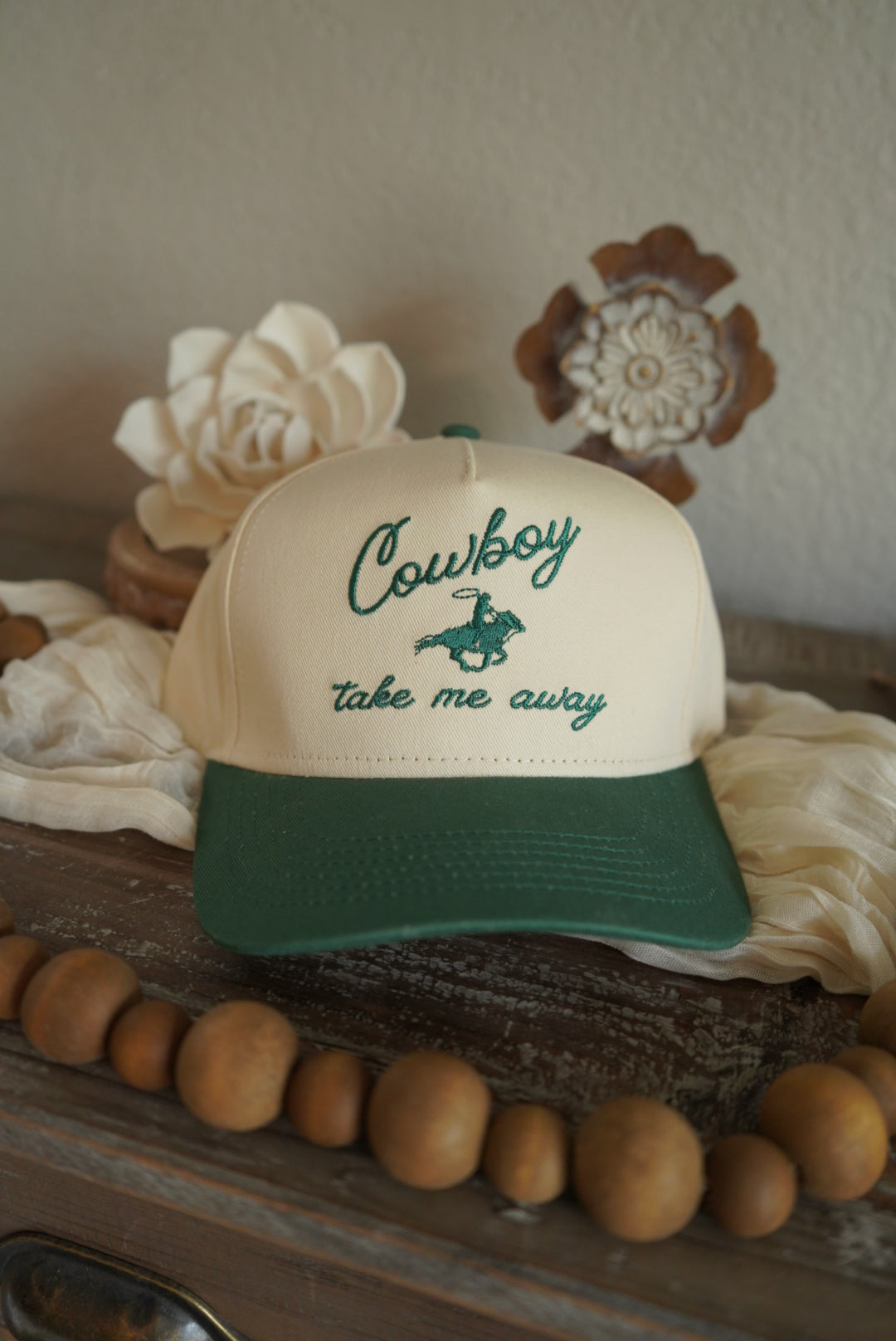 Cowboy Take Me Away Embroidered Hat