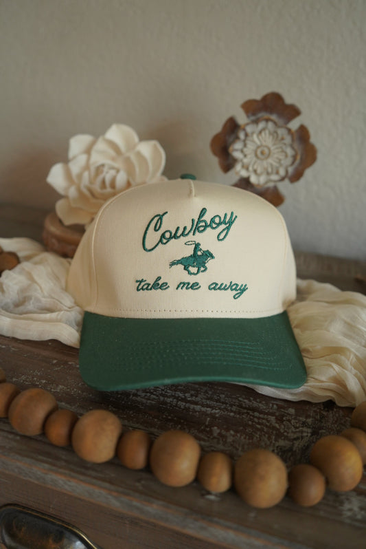 Cowboy Take Me Away Embroidered Hat