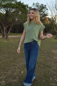 Load image into Gallery viewer, Evelyn Top in Sage
