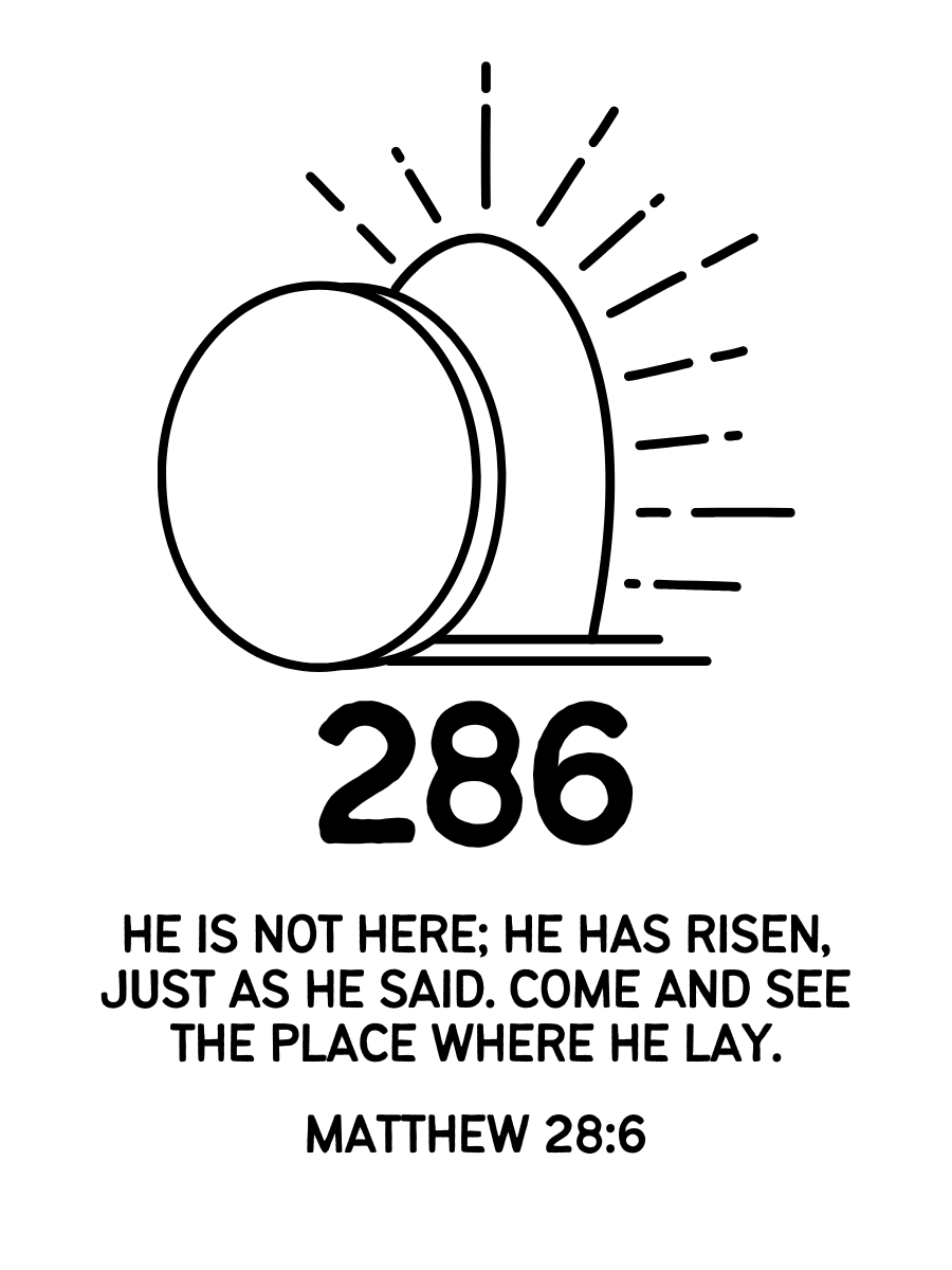 286 - He Is Risen Stretchy Bracelet (Matthew 28:6)