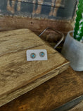 Load image into Gallery viewer, Simple Concho Studs with Turquoise
