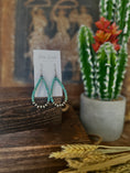 Load image into Gallery viewer, Twitty Turquoise Teardrop Earrings
