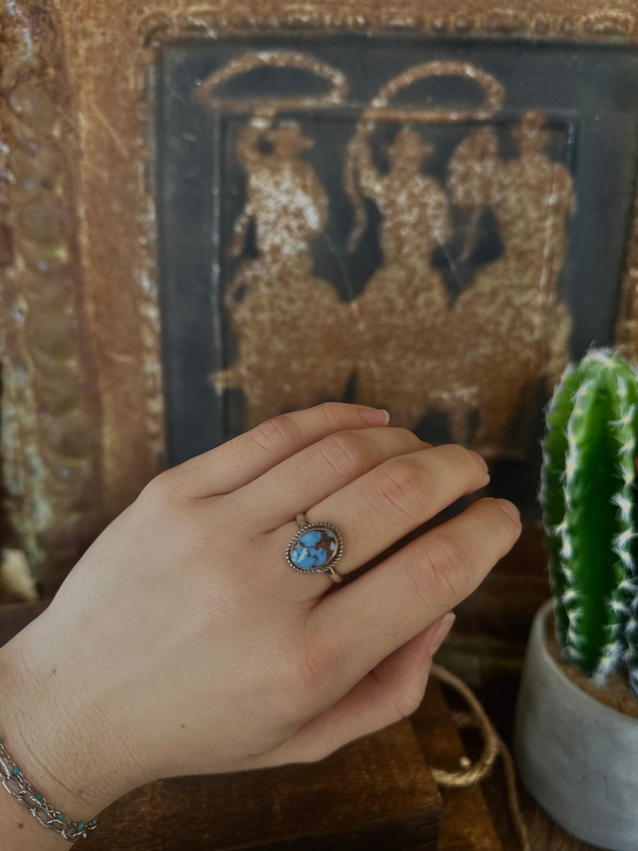 Golden Hills Rope Bezel Ring