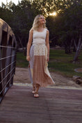 Load image into Gallery viewer, Meadow Quilt Patch Midi Skirt
