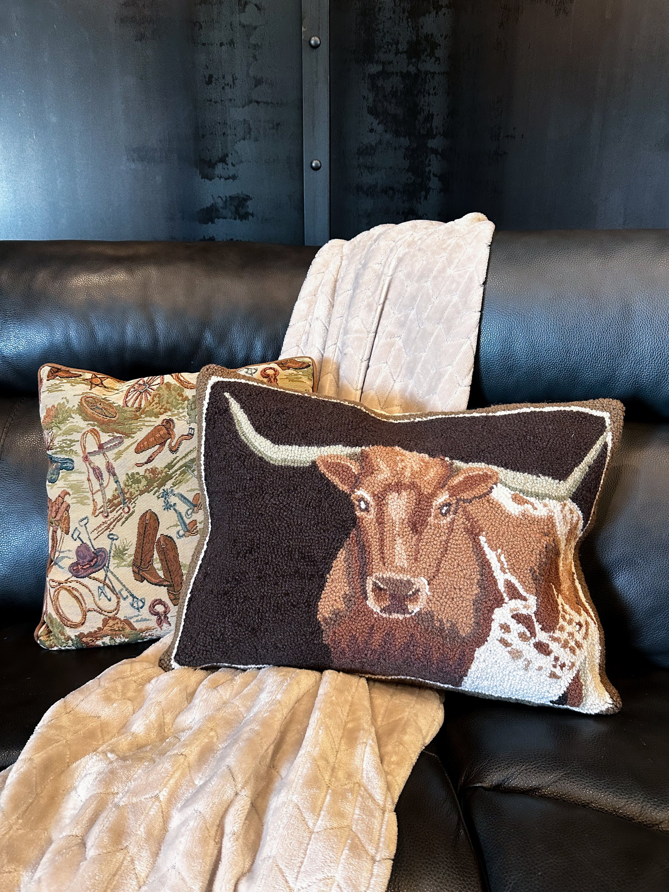 Longhorn Hook Pillow