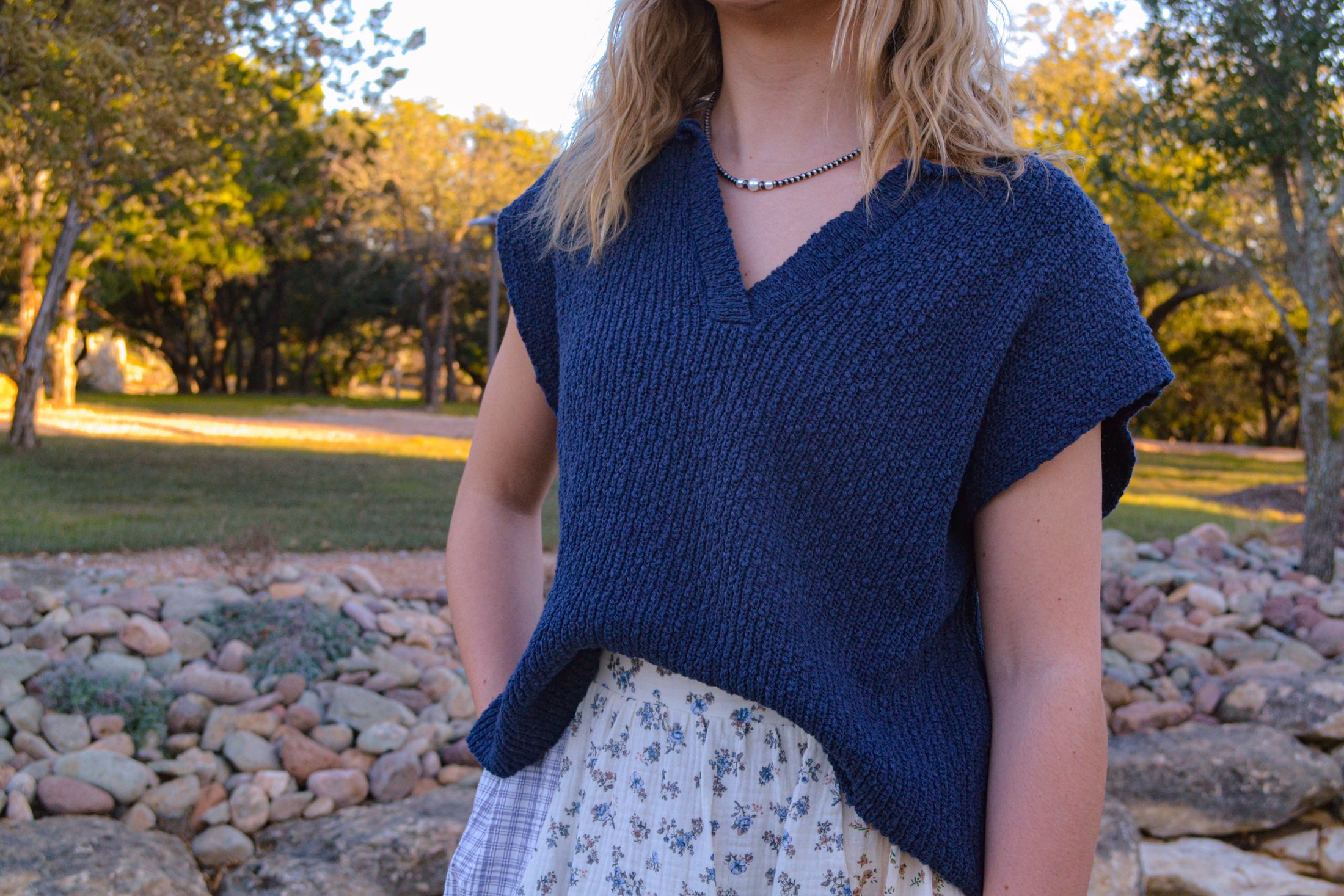 Bonnie Top in Navy