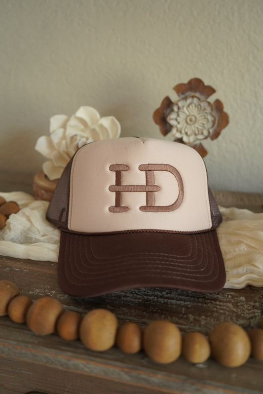 HD Brand Foam Trucker Hat - Brown