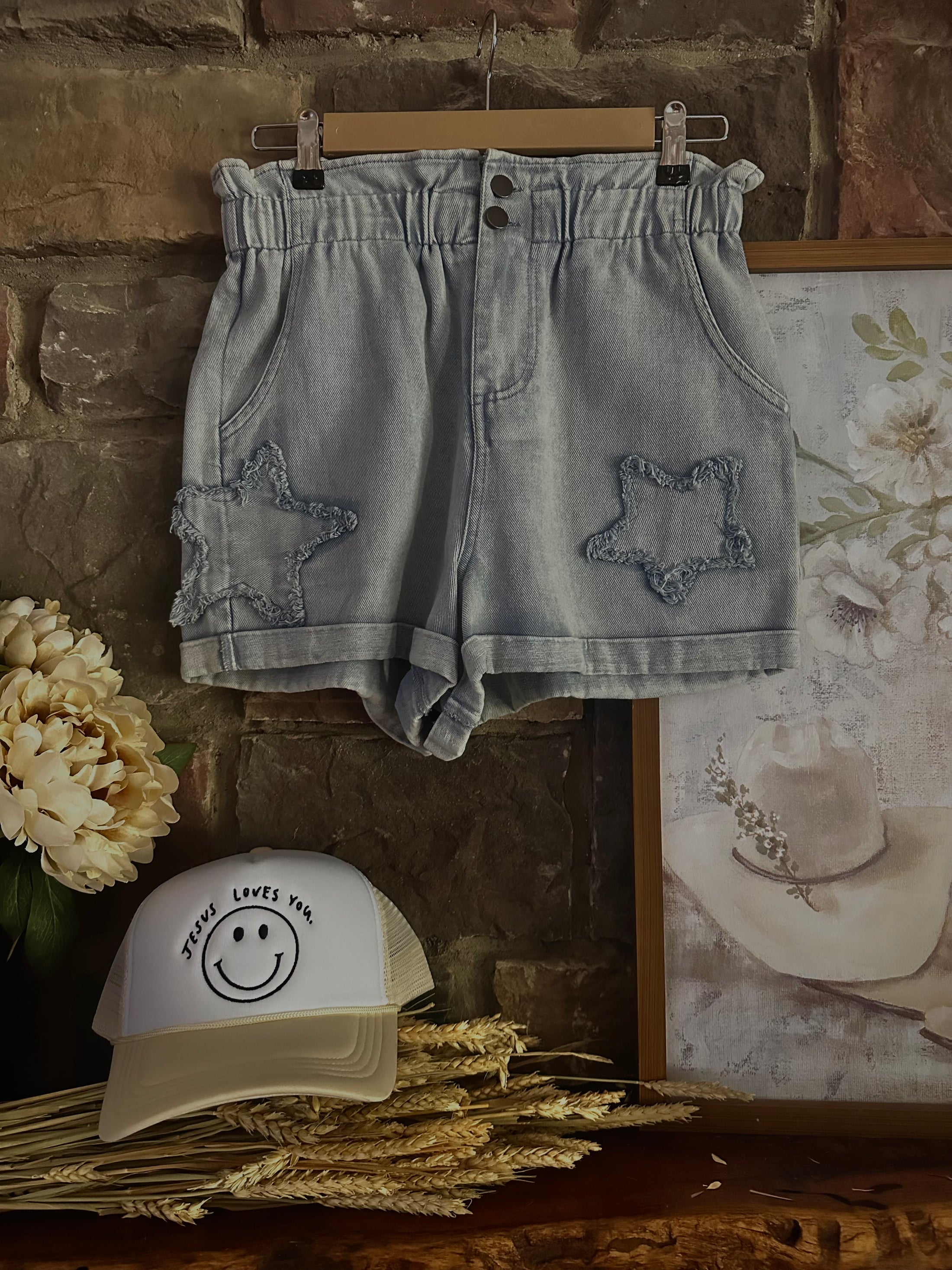 Stars At Night Shorts -Medium