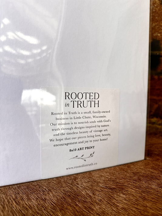 Psalm 23 Scripture - Wall Print 8x10