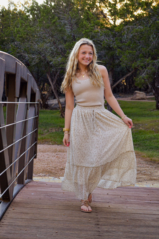Willa Floral Midi Skirt