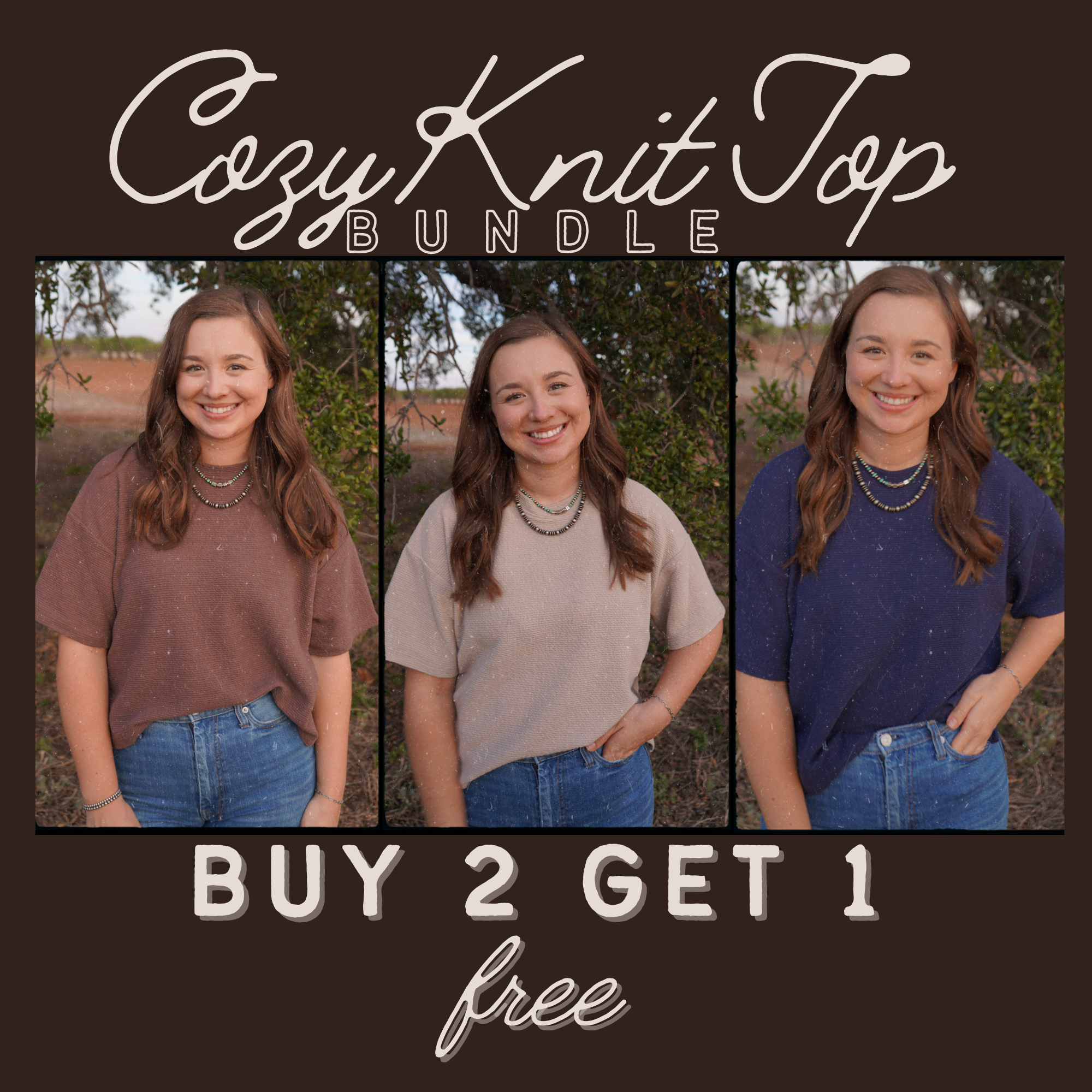Cozy Knit Tops Bundle