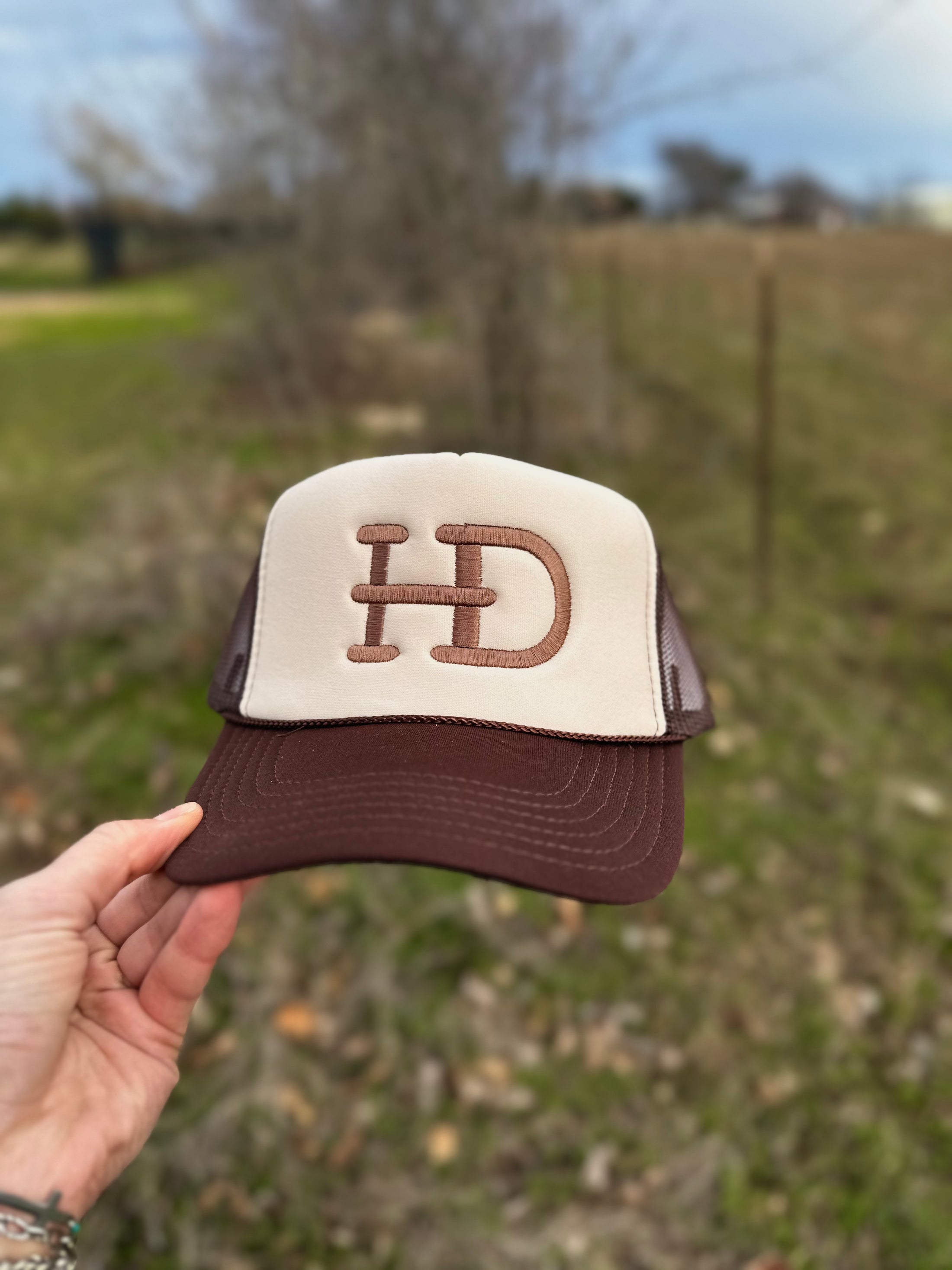 HD Brand Foam Trucker Hat - Brown