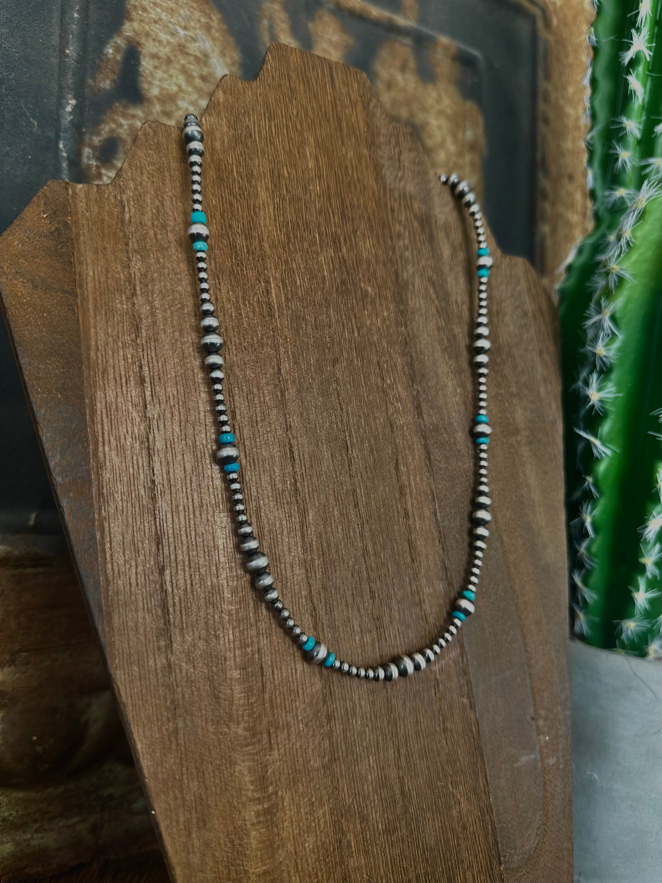 Ames Navajo and Turquoise Necklace