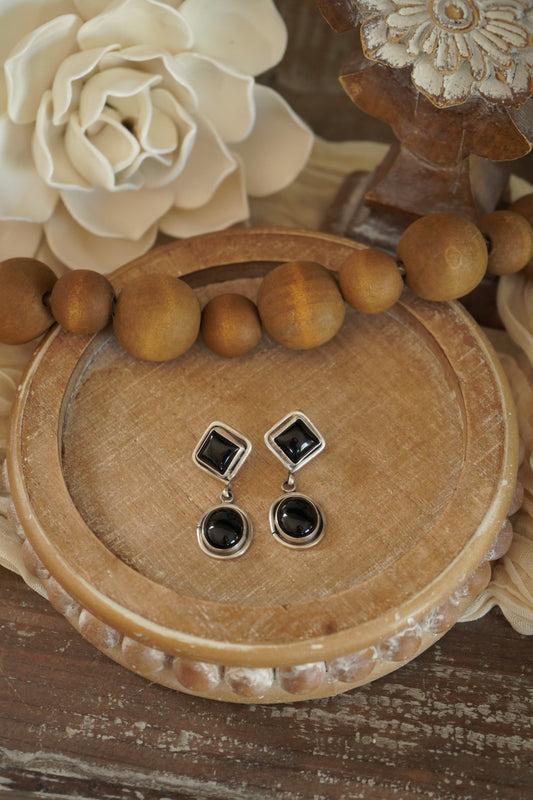 Black Onyx Earrings