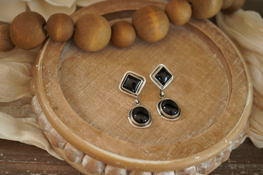 Black Onyx Earrings