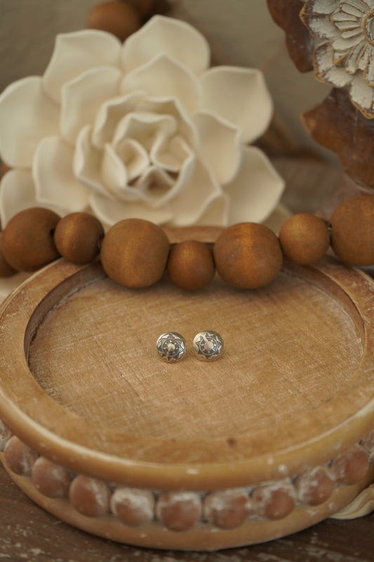 Southwestern Stamped Concho Studs