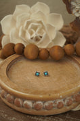 Load image into Gallery viewer, Diamond Turquoise Concho Studs
