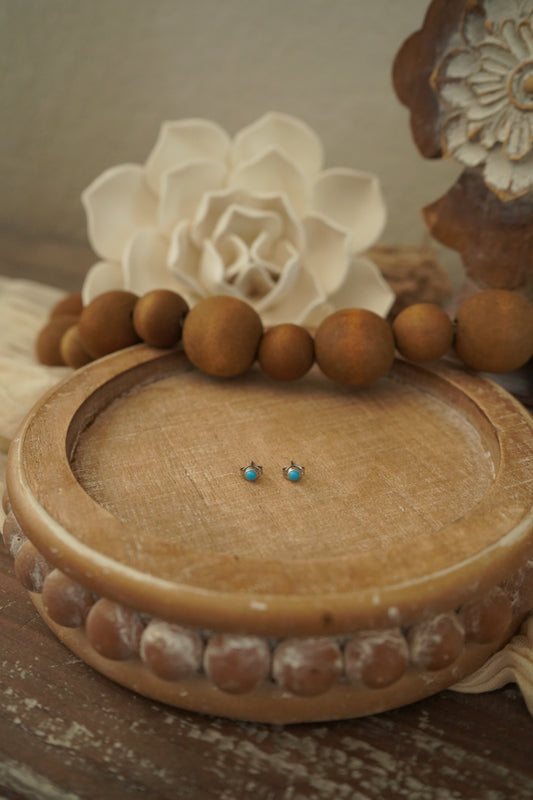 Mini Turquoise Studs - 3mm and 5mm