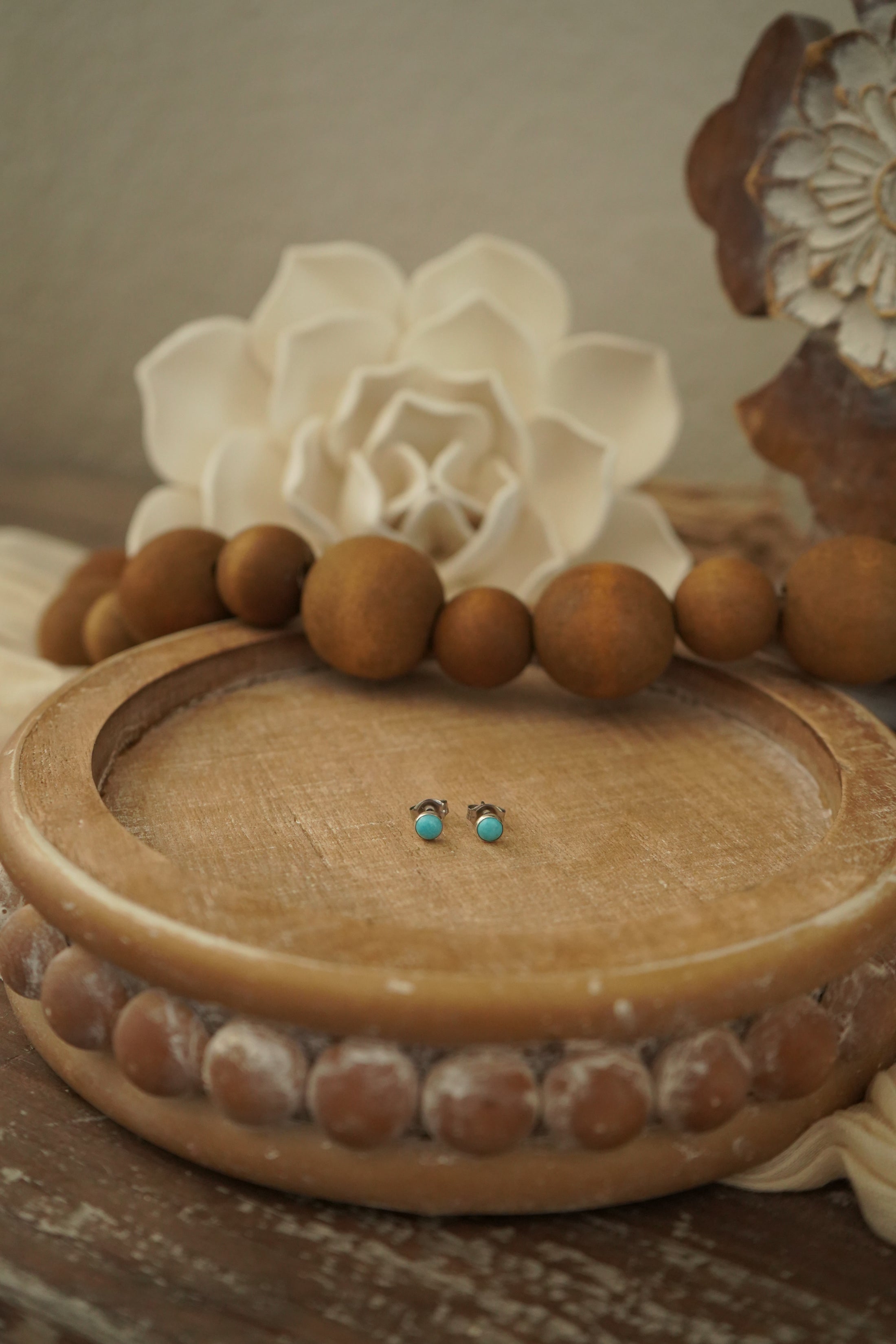 Mini Turquoise Studs - 3mm and 5mm