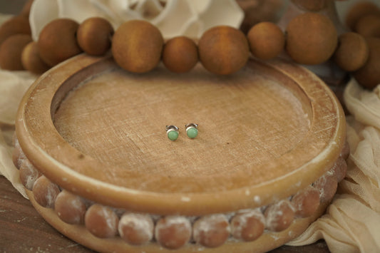 Mini Green Turquoise Studs