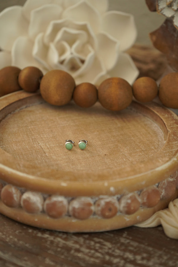 Mini Green Turquoise Studs