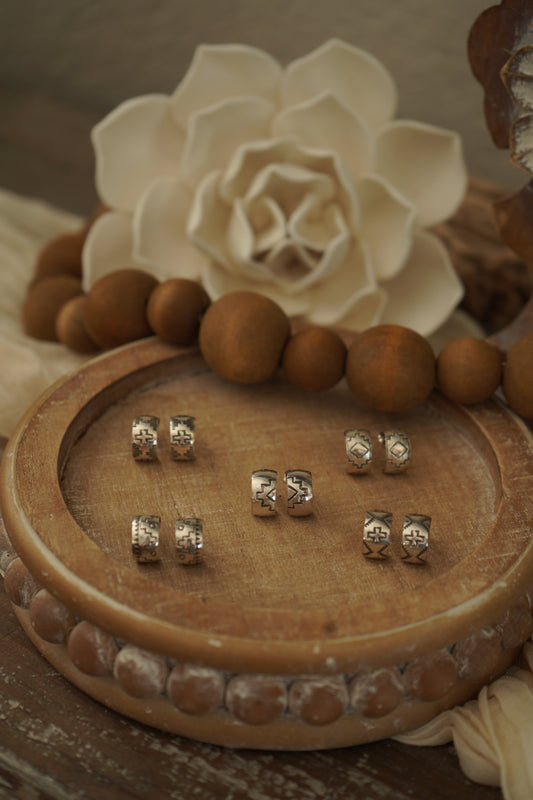 Sterling Silver Huggie Hoops